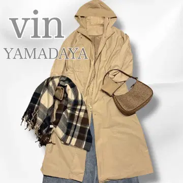 [ 새상품급 ] vin 야마다야 롱 마운틴 파카 허리 마크 후드 부착