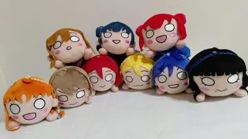 Aqours 누워있는 봉제 인형 영구 hours 전 9종 세트