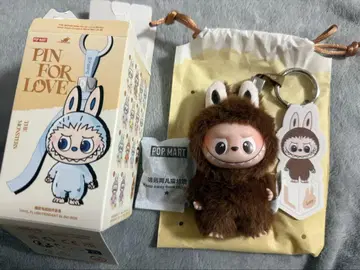러브브 THE MONSTER PIN FOR LOVE 팝마트 L 브라운