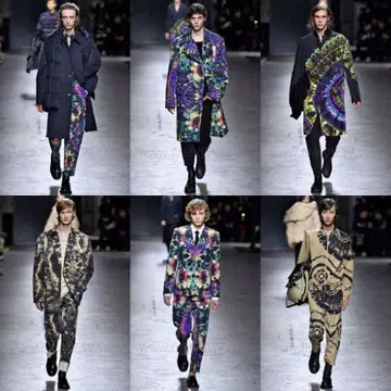 dries van noten 19A/W 타이다이 코트