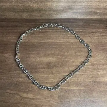 00s vintage 실버 닻 체인 목걸이 sv925 C1