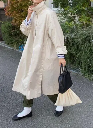 UNIQLO U 라이트 롱 코트 내추럴