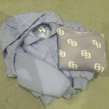 GYDA 블루종 자켓 니트 set