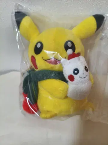 포켓몬 센터 봉제 인형 피카츄 크리스마스 2008