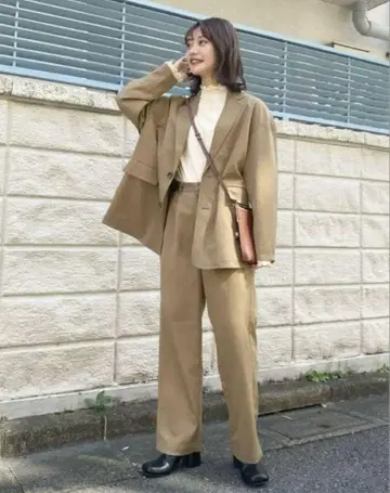 hinari 히나리 테일러드 자켓 & 2턱 팬츠 셋업