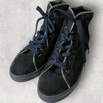 BAGATTO 바가트 지퍼 디자인 스웨이드 가죽 스니커즈 40