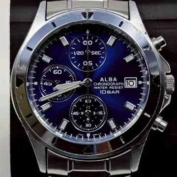[SEIKO] ALBA 크로노그래프 손목시계 10BAR