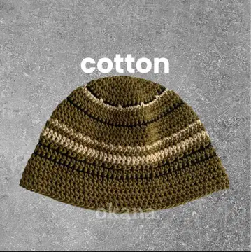 khaki67 크러셔 모자 크로셰 모자 비니 핸드메이드 햇