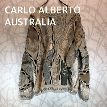 CARLO ALBERTO 3D 니트 쿠지풍 베이지 그레이 계열 R