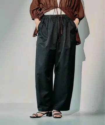 렙심 LEPSIM 이지 코쿤 팬츠 FREE 블랙 새상품