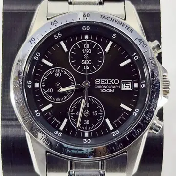 SEIKO 크로노그래프 100M 블랙