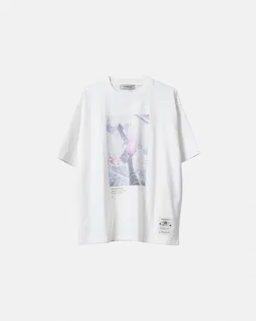계속 한밤중이면 좋을 텐데. 미러 슈터 T셔츠 (White) L 사이즈