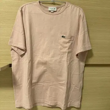 LACOSTE 핑크 포켓 부착 T셔츠 US M 라코스테