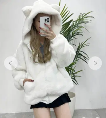 W C 고양이 귀 블루종