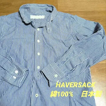 HAVERSACK 턱끈 스트라이프 셔츠 하버색 일본제
