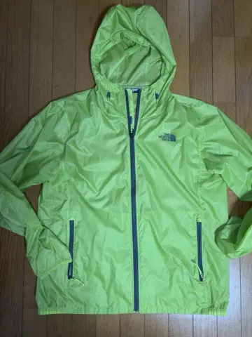 THE NORTH FACE 후드 부착 나일론 자켓 라이트 그린 L