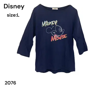 Disney 디즈니 긴팔 셔츠 상의 네이비 미키마우스
