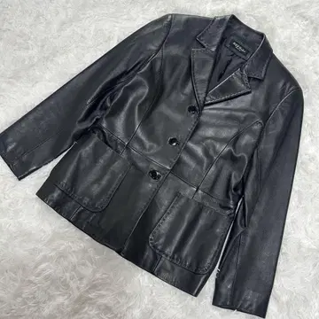 도쿄 스타일 라무 가죽 자켓 블랙