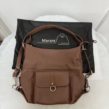 새상품급 Marant 2way 백 핸드백 백팩 브라운