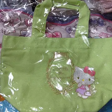 헬로키티 라뒤레 토트백 그린 한정판 완판 레어