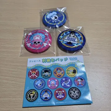 원피스 ONE PIECE 자수 캔뱃지 세트 3개 세트 상디 외