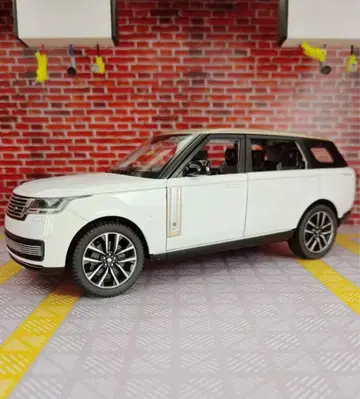 화이트 5도어 SUV 미니카 LED, 소리 포함