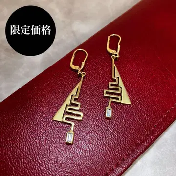 K8 333 각인 귀걸이 4.2g 8금 액세서리 트리 모티브