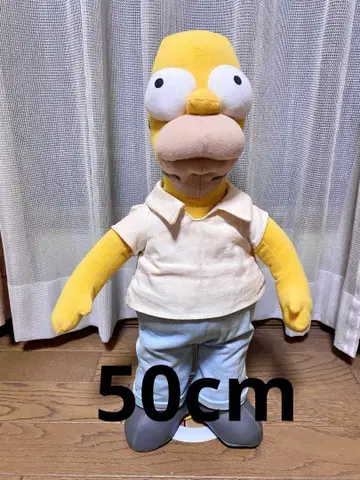 [ 50cm ] 호머 심슨 토킹 봉제 인형 스탠드 포함