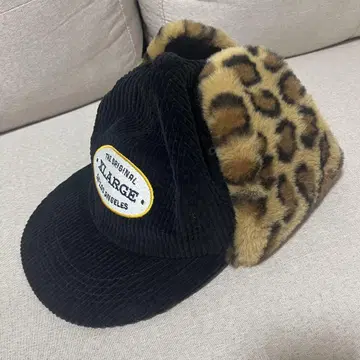 XLARGE 플라이트 캡 블랙/레오파드 L