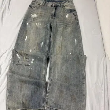 Dusty Crashed Denim Pants