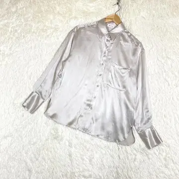 [ LILYSILK ] 릴리실크 ( XS ) 실크100% 긴팔 셔츠