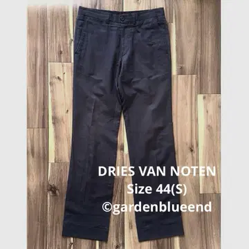 DRIES VAN NOTEN 코튼 슬랙스 사이즈 S 네이비 44