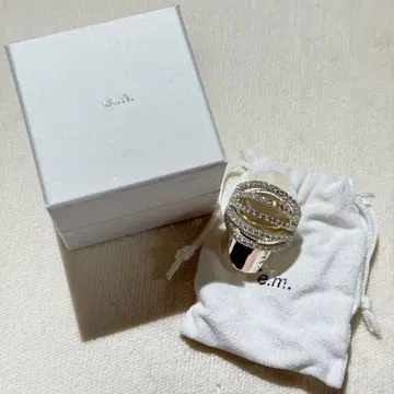 새상품 e.m. 반지 아머링 이엠