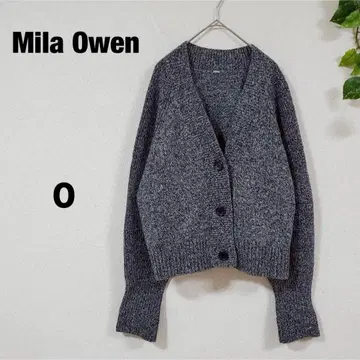 [ Mila Owen ] 그레이 계열/여성용/니트 가디건/버튼 포함/0