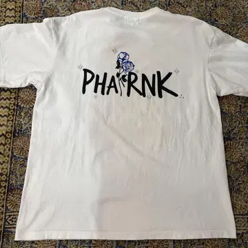 PHARNK 로고 티셔츠 화이트