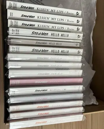 Snow Man CD 15장 묶음 판매 (클리어 파일 혜택 포함)