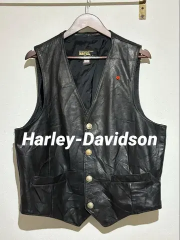 [ made in USA ] Harley-Davidson 가죽 베스트