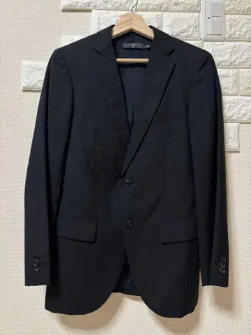 UNIQLO +J 울 실크 테일러드 자켓 싱글 긴팔 [ S ] 블랙