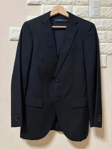 UNIQLO +J 울 실크 테일러드 자켓 싱글 긴팔 [ S ] 블랙
