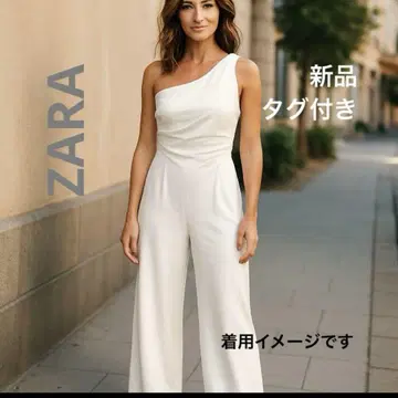 ZARA 택 포함 새상품 비대칭 원숄더 올인원 XS 화이트