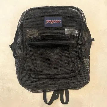 레어 JANSPORT 메쉬 백팩 블랙 백팩