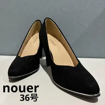 새상품급 nouer V컷 라메 펌프스 스틸레토 36호