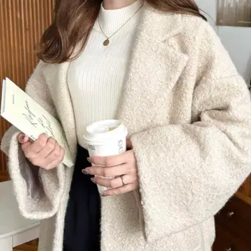 moment+ 체스터 코트 아이보리 M