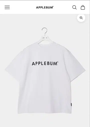 APPLEBUM 오버 사이즈 T셔츠 화이트