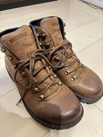[ 새상품급 ] BIRKENSTOCK 부츠 천연 가죽 등산풍 브라운 41