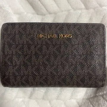 MICHAEL KORS 접이식 지갑 다크 브라운