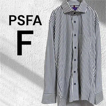 새상품급 퍼펙트 수트 팩토리 PSFA 스트라이프 패턴 셔츠 긴팔