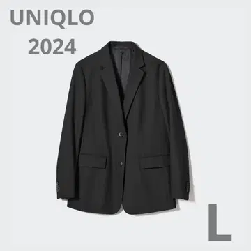 UNIQLO 2024 테일러드 자켓/릴랙스 핏 블랙 L