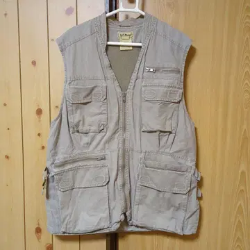 [ 레어 ] L.L.Bean 낚시용 조끼 베이지 M