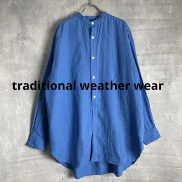 TWW traditional weatherwear 노카라 셔츠 린넨